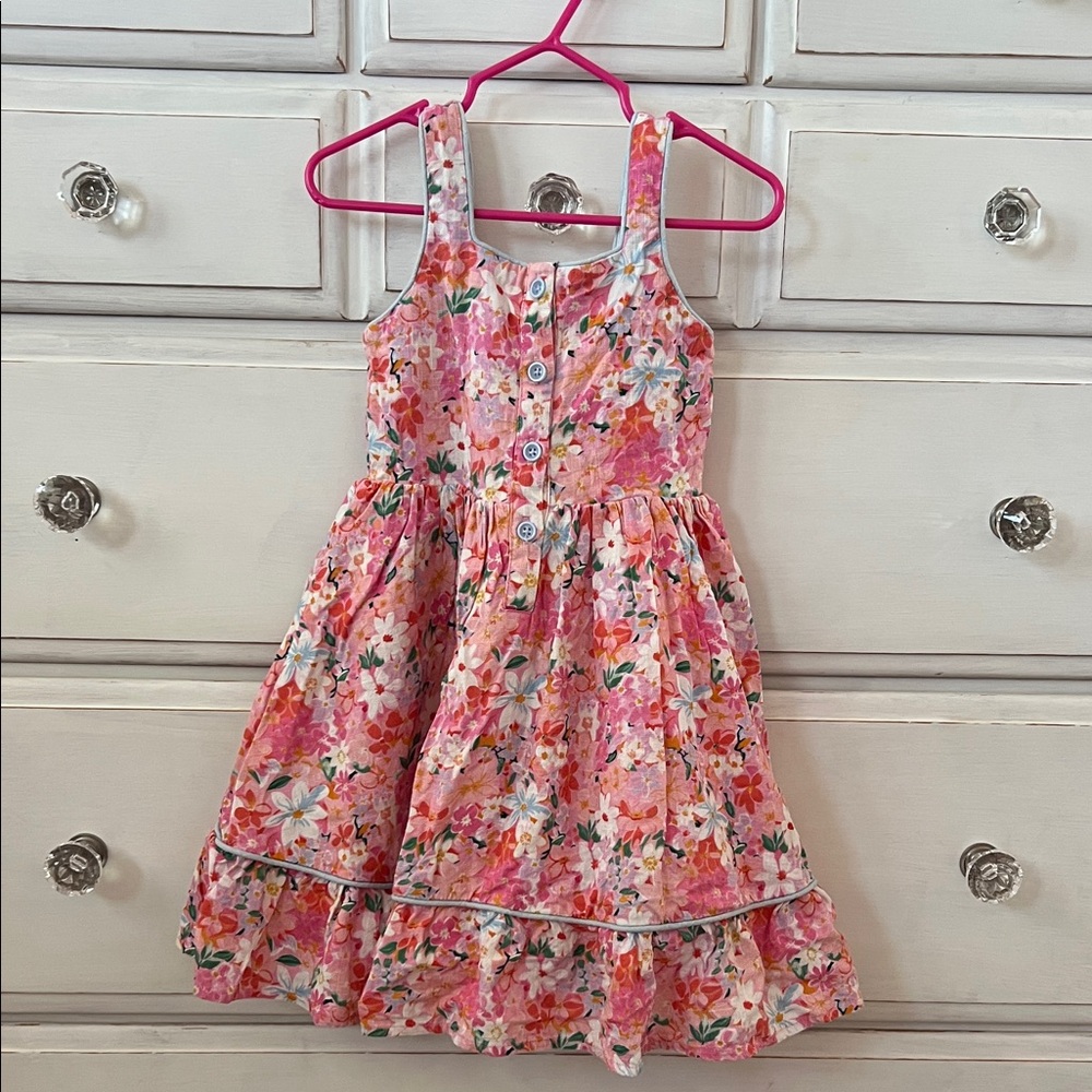 cheeky plum Pink Floral Sundress for Girls